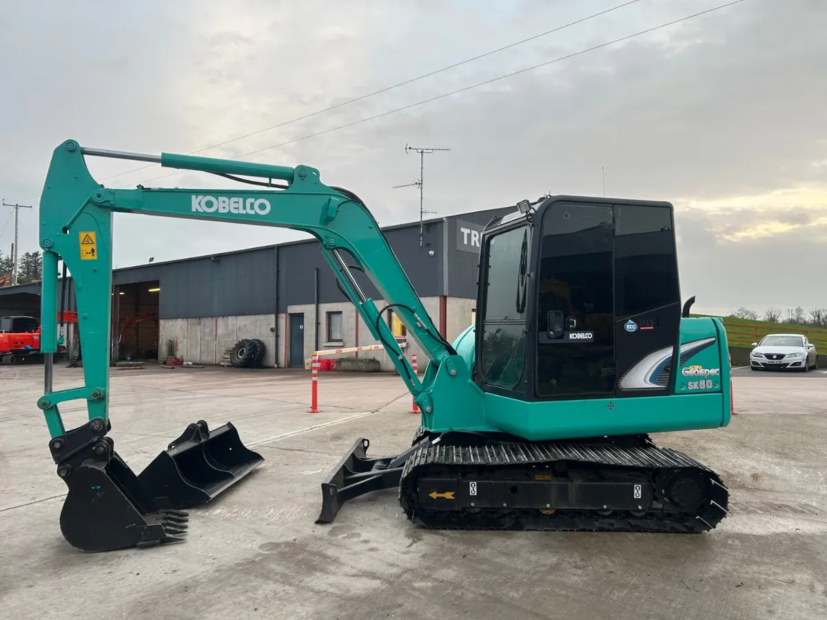 2017 Kobelco SK 60-8 C/W New 600mm Pads - Image 4
