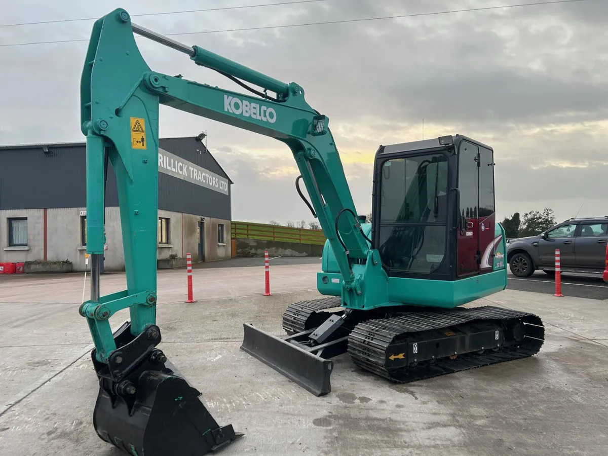 2017 Kobelco SK 60-8 C/W New 600mm Pads - Image 3
