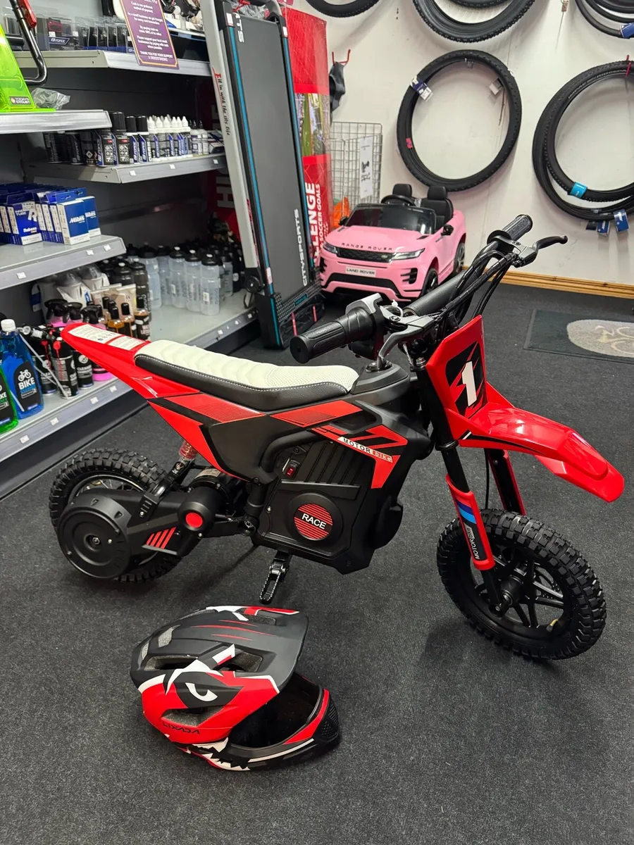 Kids Electric Dirt Bike With Helmet