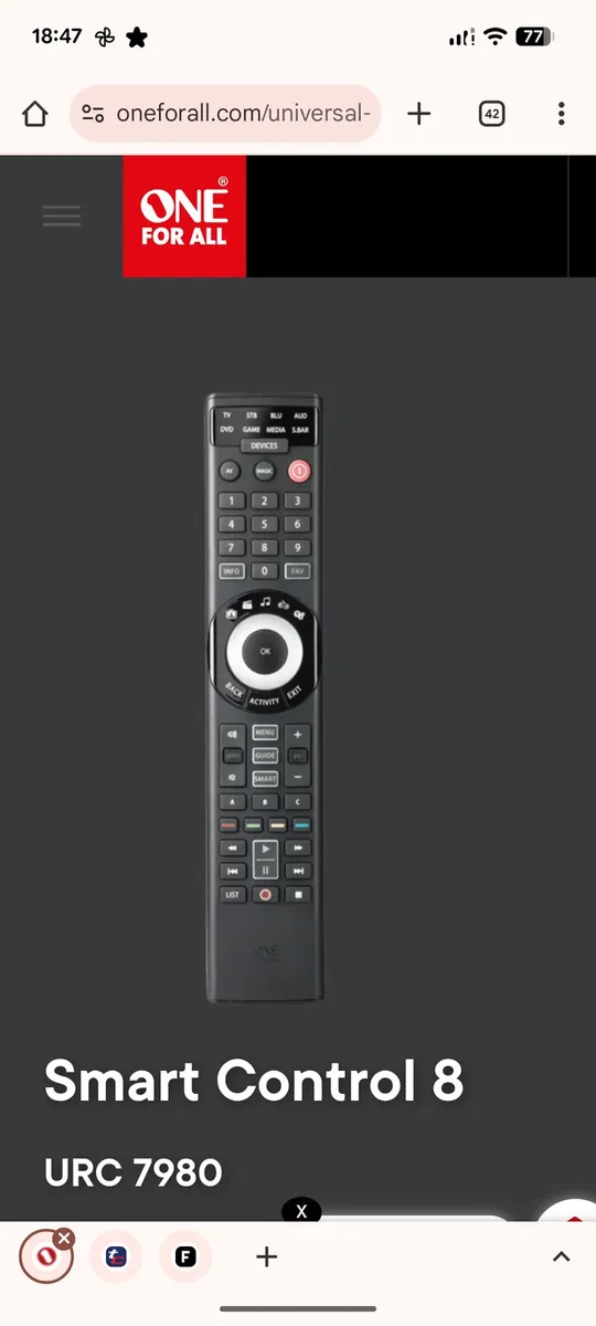 One For All remotes - Image 4