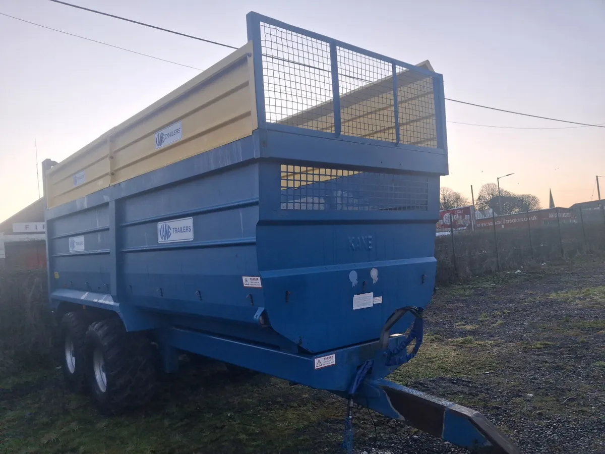 Kane silage trailer 16T halfpipe - Image 1