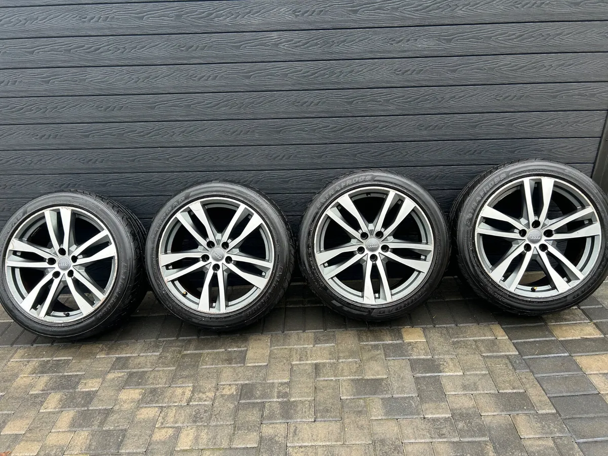 19” GENUINE AUDI A6 S-LINE ALLOY WHEELS & TYRES - Image 2