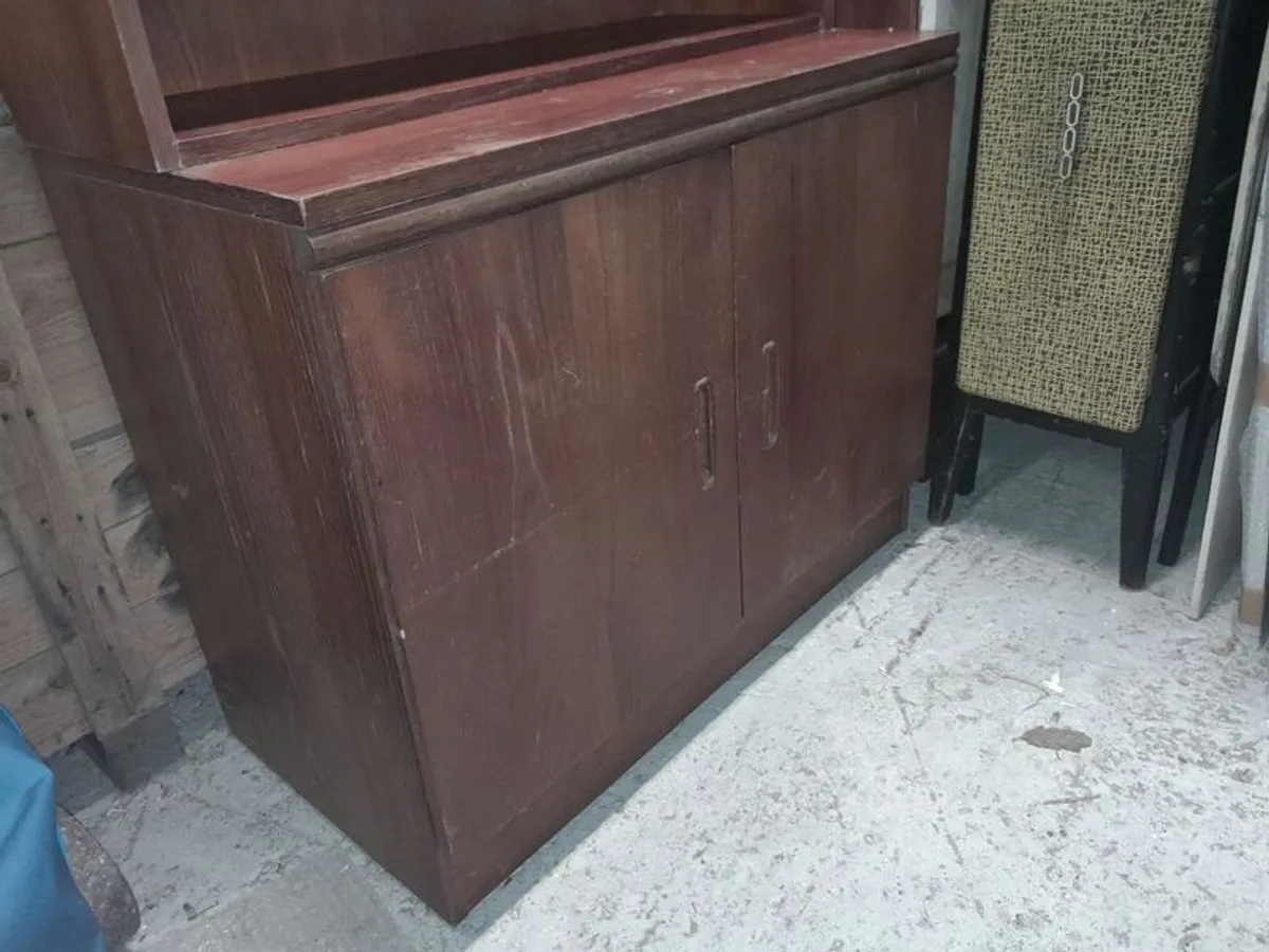 GPlan Teak Cabinet and Shelf - Image 3