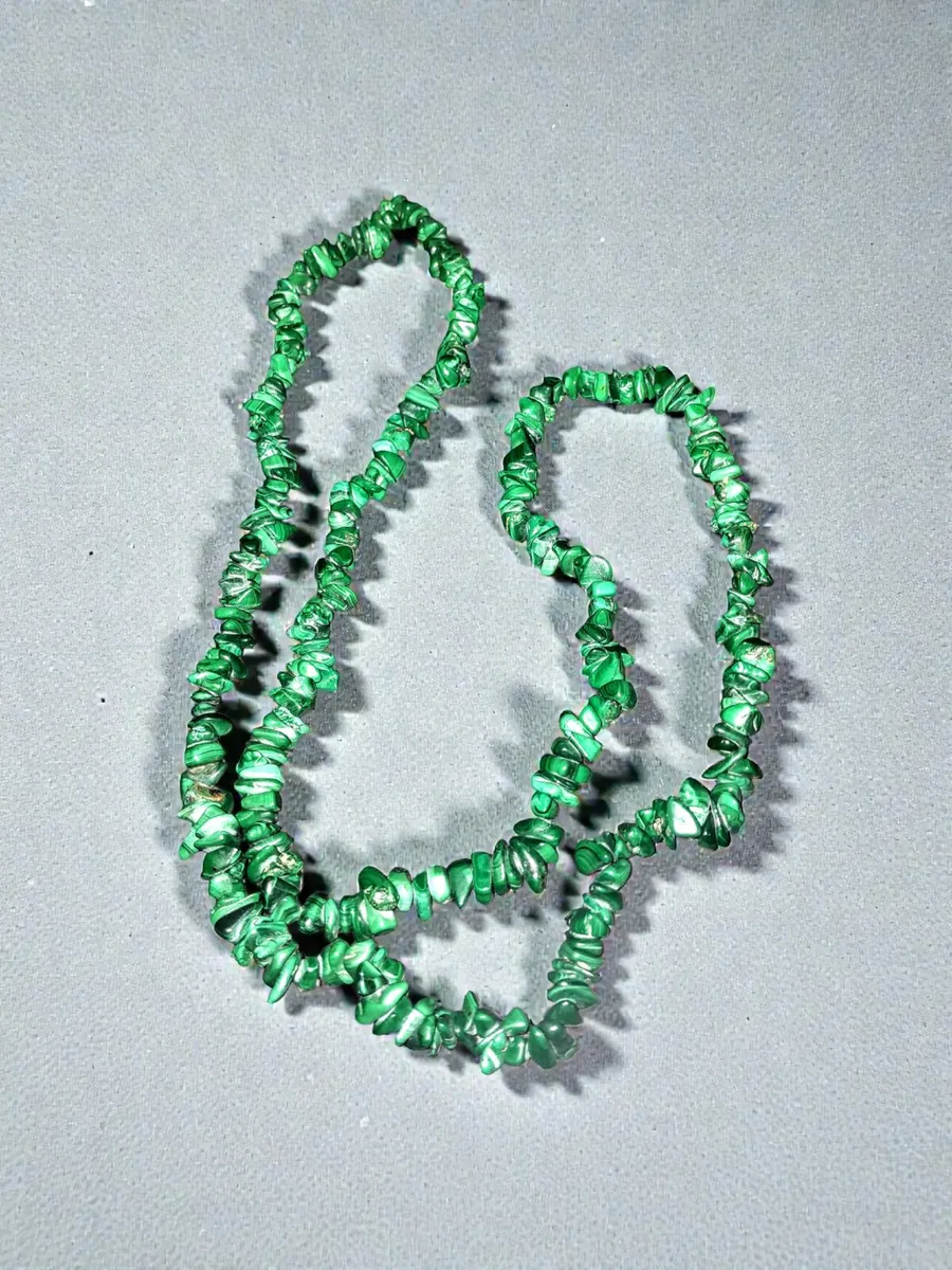 Gorgeous real Malachite long neklace