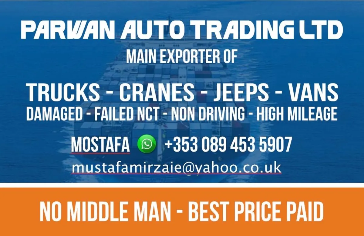 All trucks  and cranes wanted for export - Image 2