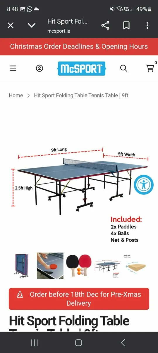 Ping pong table - Image 3