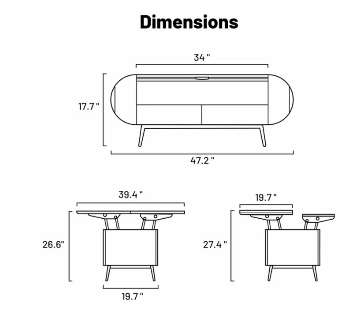 Multifunctional Coffee Table (New in the Box) - Image 2