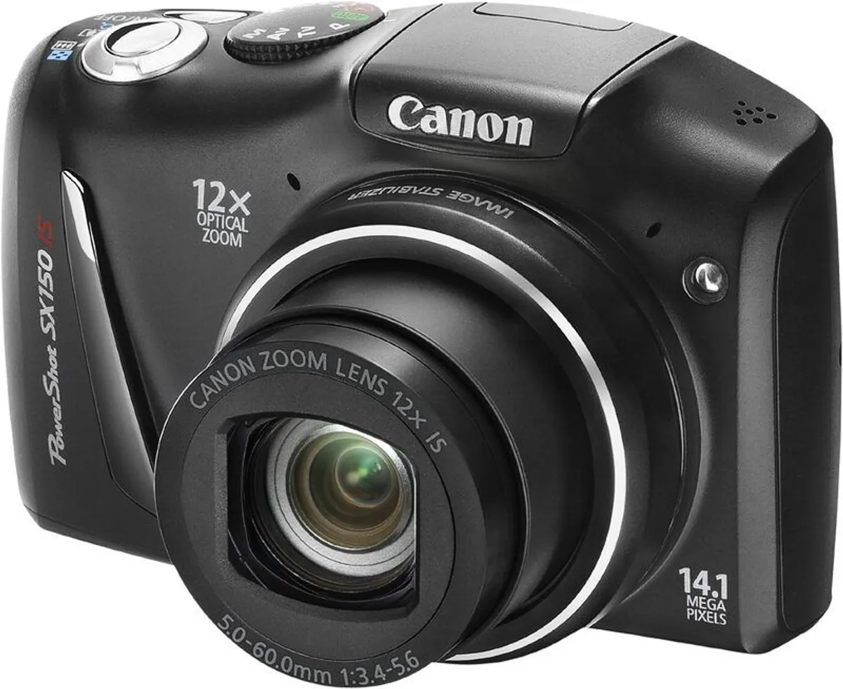 Vintage Canon PowerShot SX150 IS Compact Y2K Point-and-shoot digital camera - Image 1