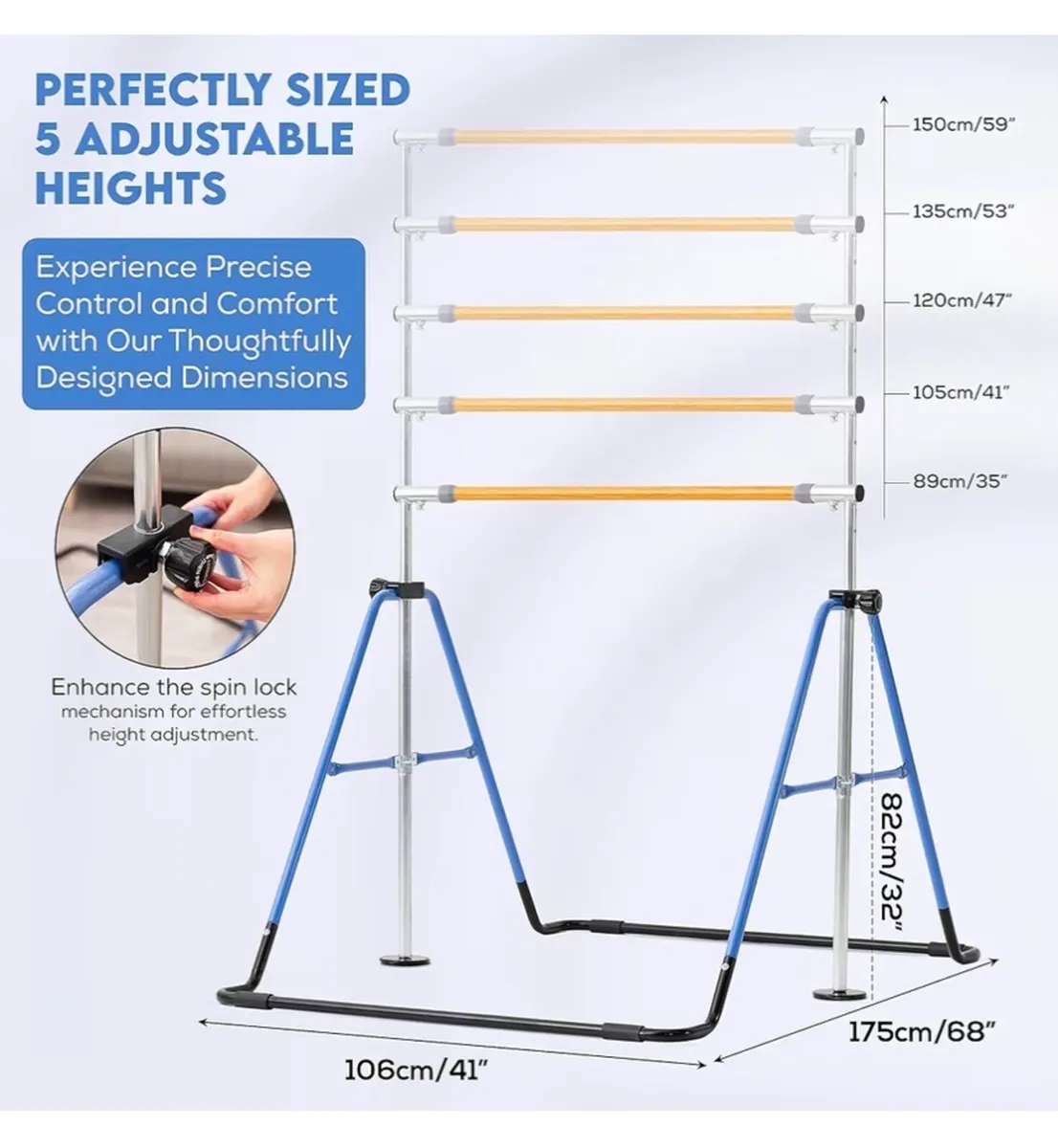 Kids Gymnastices  Bar - Image 3