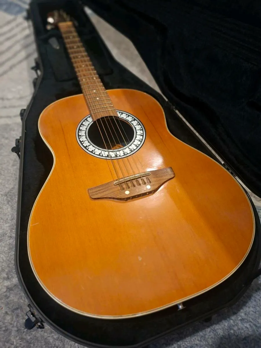 70's Encore Electric Acoustic Italy/Japan w/Case - Image 2