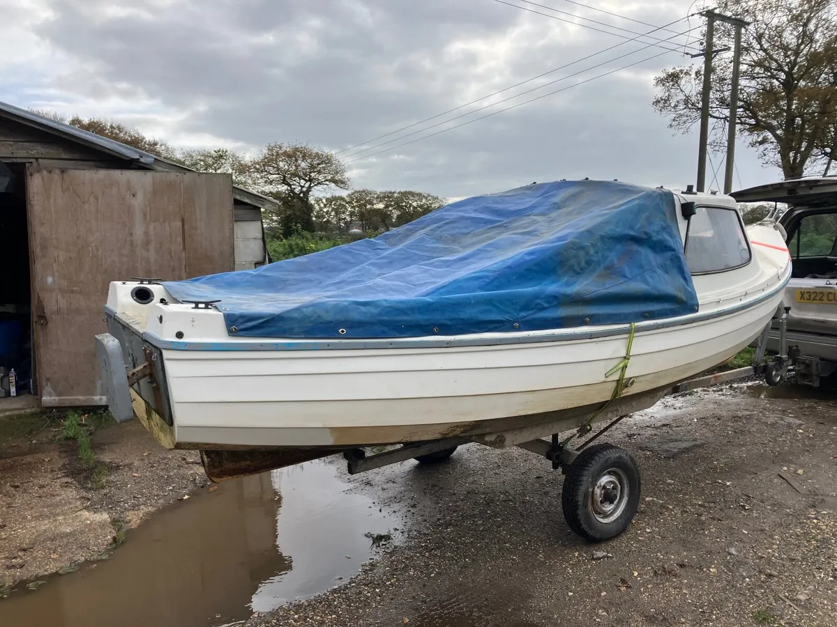 REDUCED ORKNEY LONGLINER 16FT + CUDDY AND TRAILER - Image 4