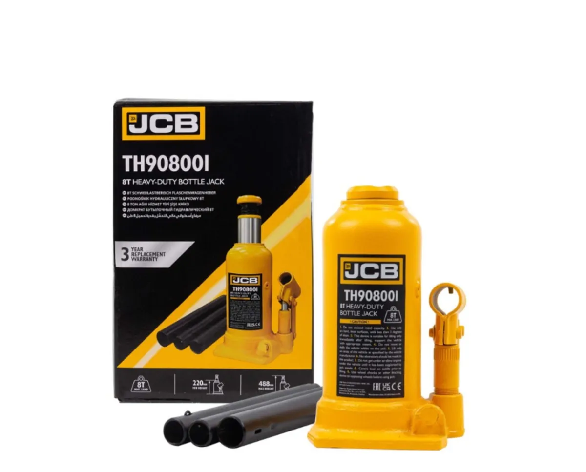 JCB 8 Tonne Automotive Hydraulic Bottle Jack, - Image 2