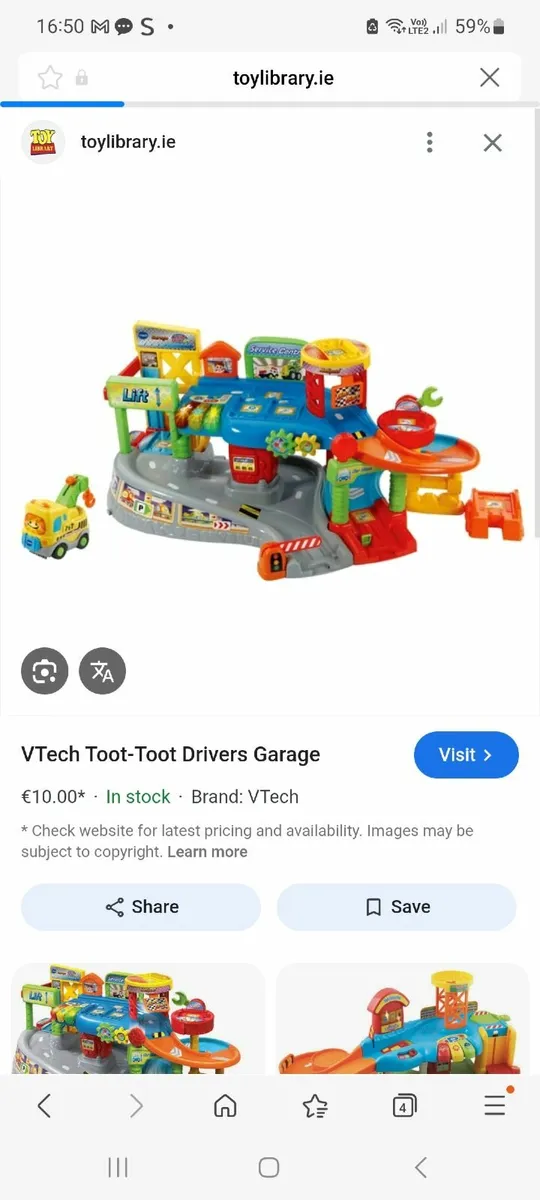 Vtech toot toot drive garage and cars