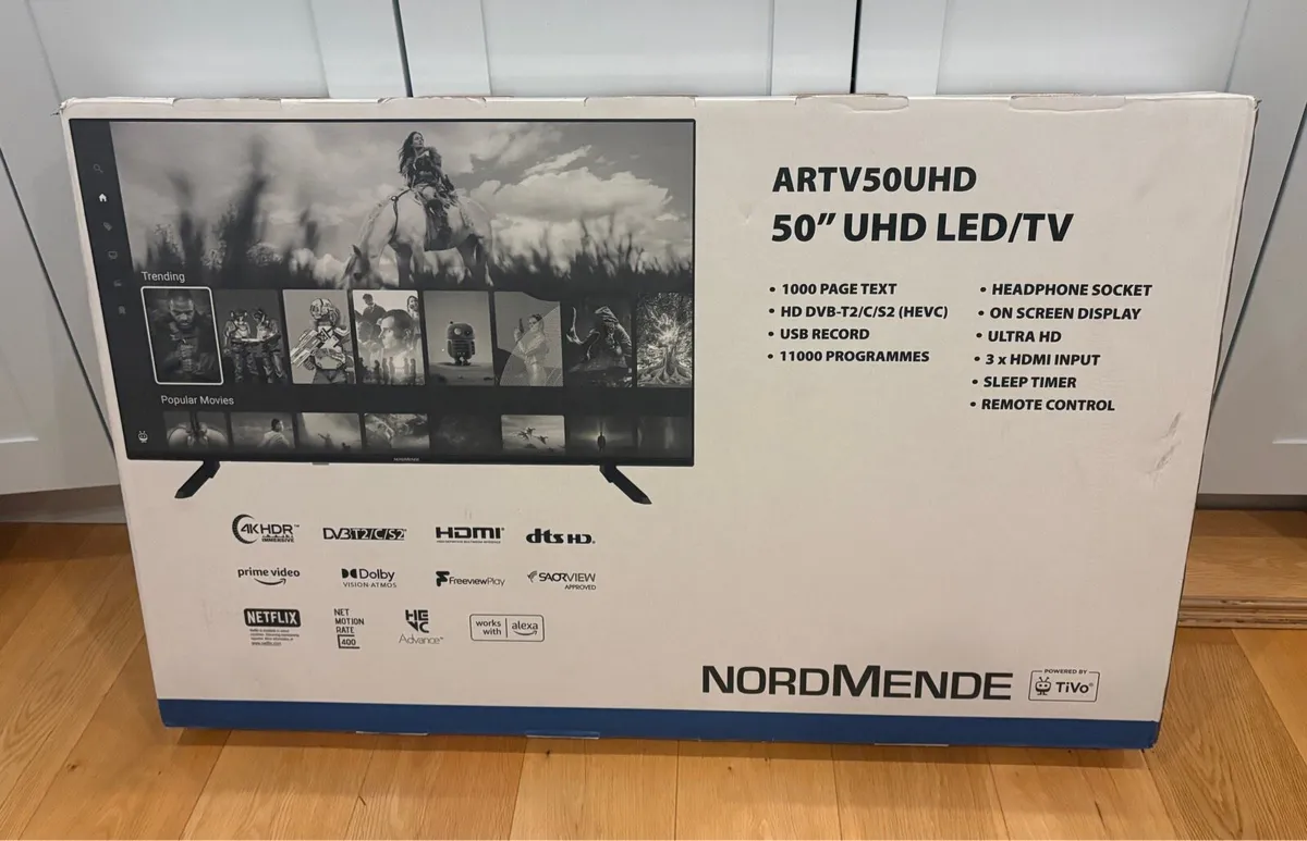 Brand New NordMende 50” UHD Smart LED/TV - Image 2