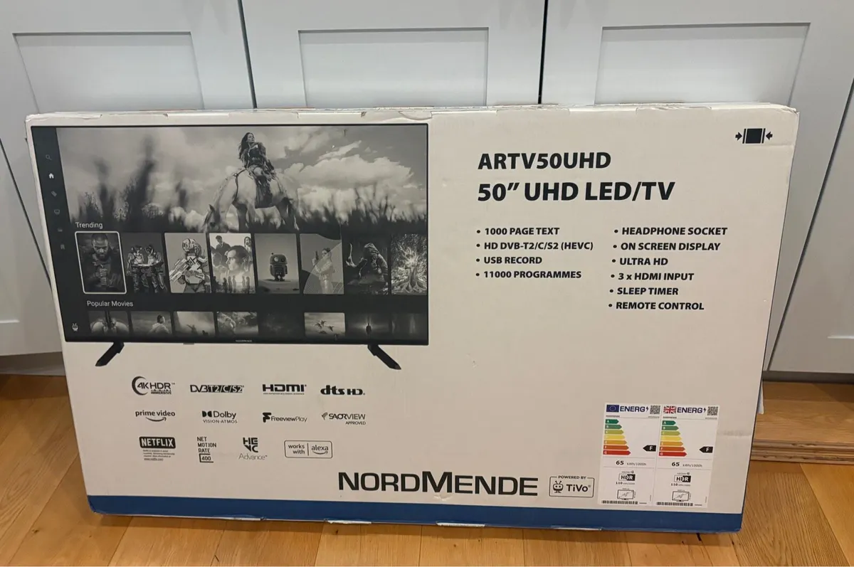 Brand New NordMende 50” UHD Smart LED/TV - Image 1