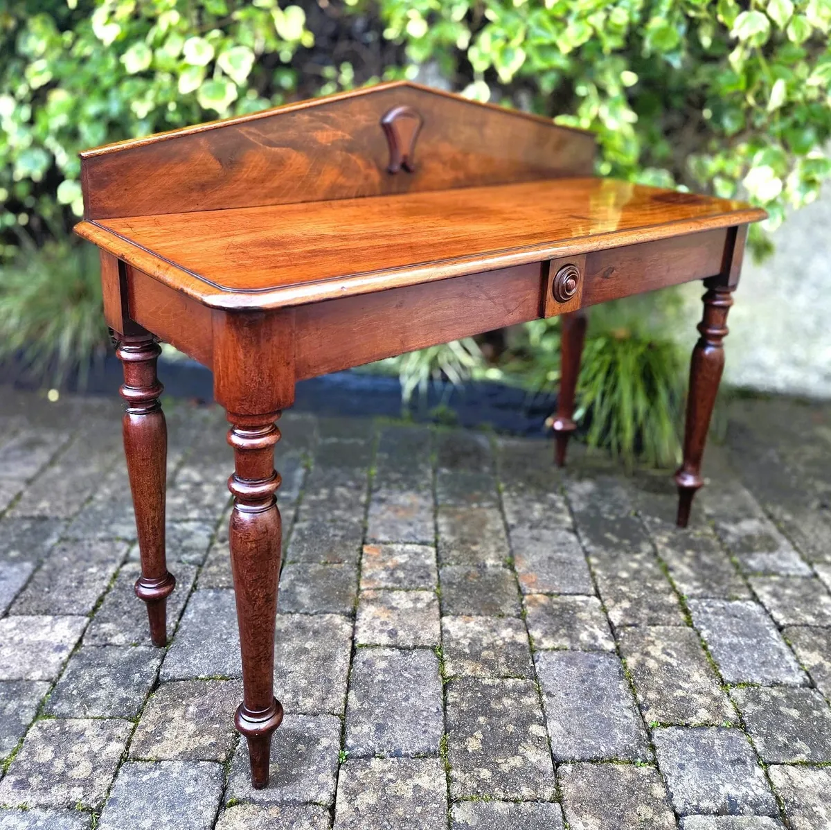 Victorian Gallery Back Side Table- Circa 1860's - Image 2