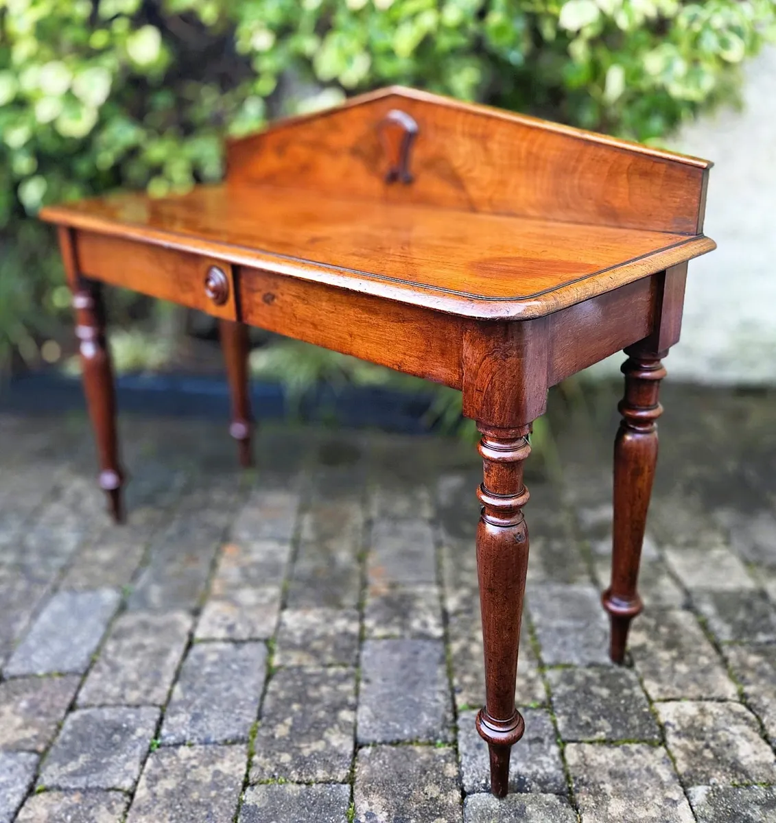 Victorian Gallery Back Side Table- Circa 1860's - Image 3