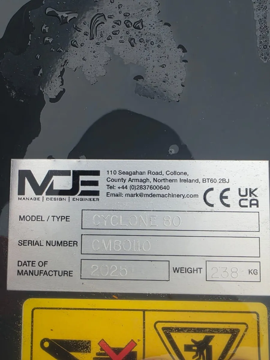 NEW MDE CYCLONE CM80 FLAIL FOR 3 TON - Image 4