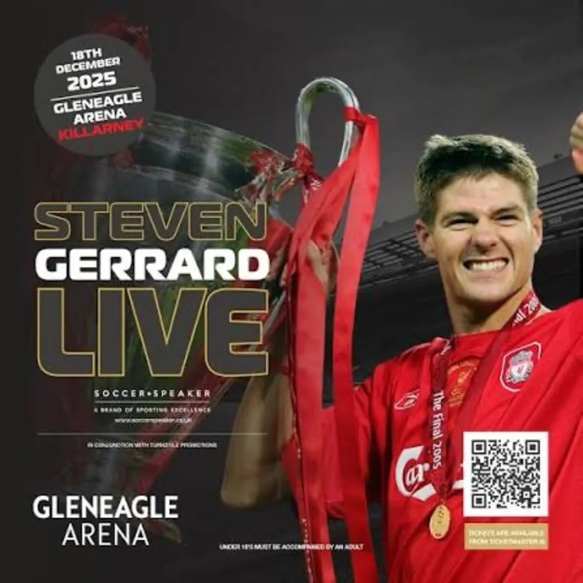 Steven Gerrard X2 Tickets December 18th Kerry