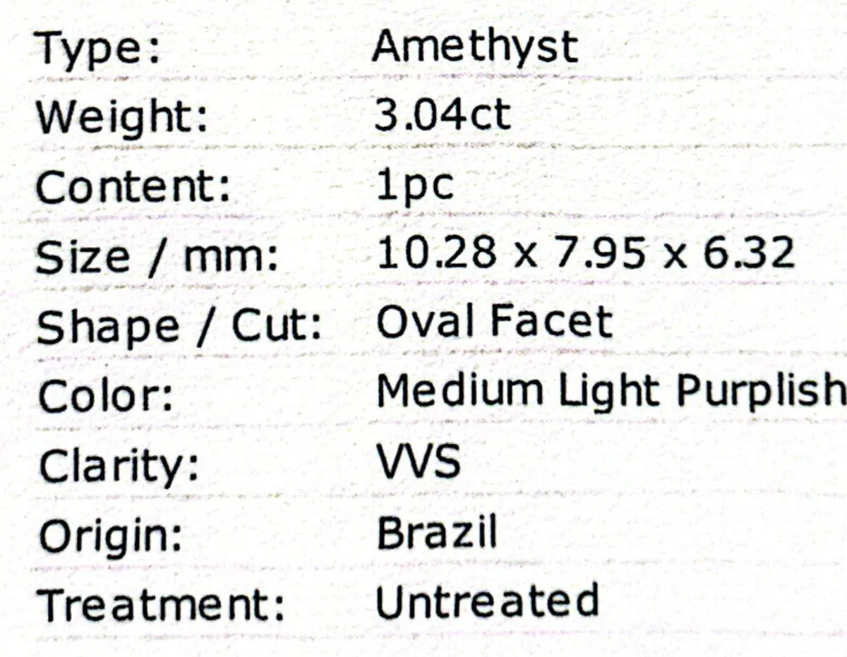 A Pretty 9k Gold Amethyst Ring - Image 3