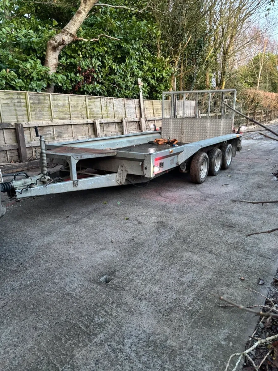 12x6 Ifor Williams triple axle plant trailer - Image 2