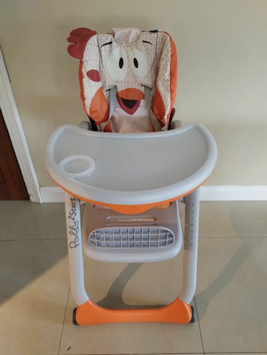 Chicco High Chair Polly 2 Start Fancy Chicken - Image 1