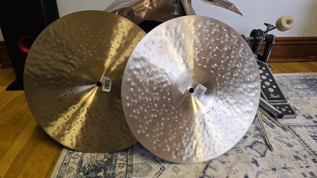 Zildjian 14" K-Custom Dark Hi Hats - Drum Cymbals - Image 3