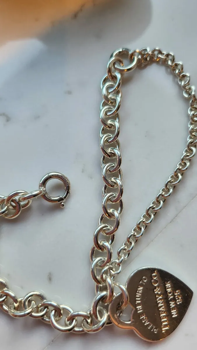 Tiffany & Co. RTT Double Chain Silver Bracelet - Image 4