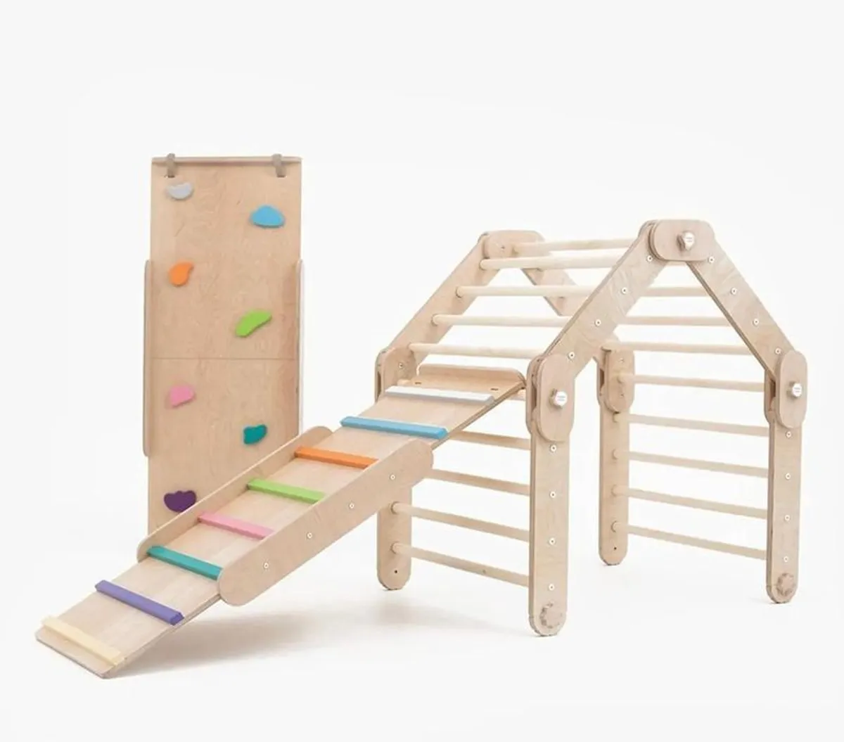 Beautiful Pikler Triangle & 2 Activity Slides - Image 2