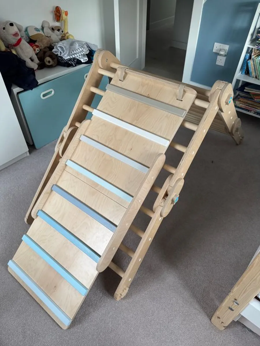 Beautiful Pikler Triangle & 2 Activity Slides - Image 4