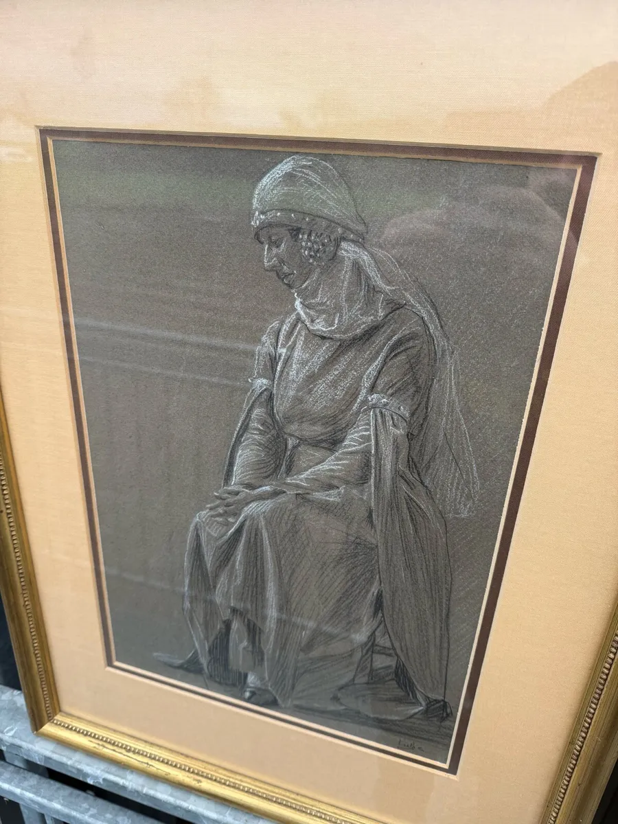 A pair antique John Luke paintings. - Image 2