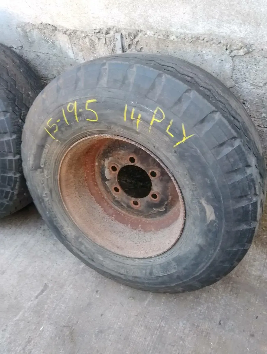 Wheels Tyres 6 Stud Two Pairs 15/19.5 & 13.0/75-16 - Image 1