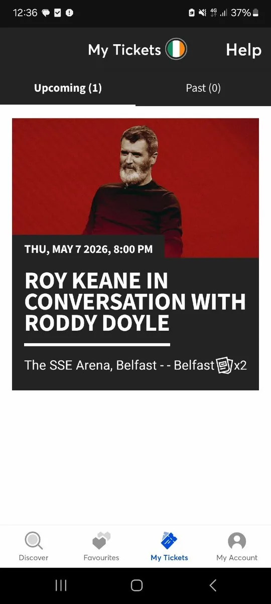 Tickets for Roy Keane - Image 1