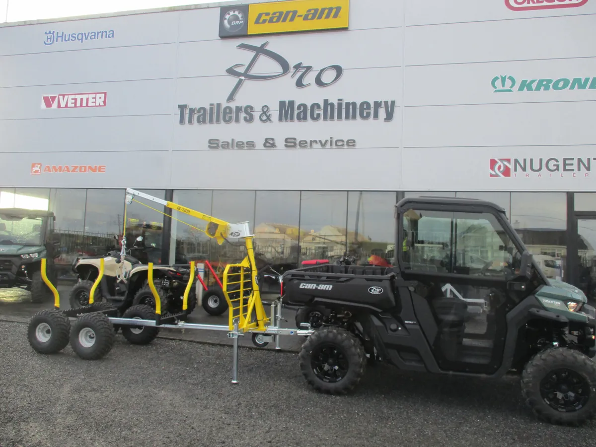 ATV Quad UTV Log Timber Trailer Log Crane log grab - Image 1