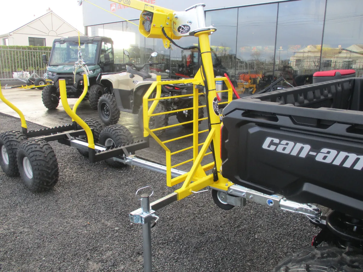ATV Quad UTV Log Timber Trailer Log Crane log grab - Image 2