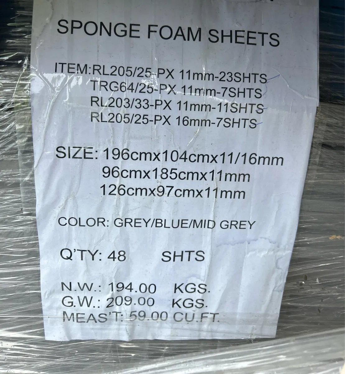Dense Sponge Foam Sheets – Clearance - Image 2