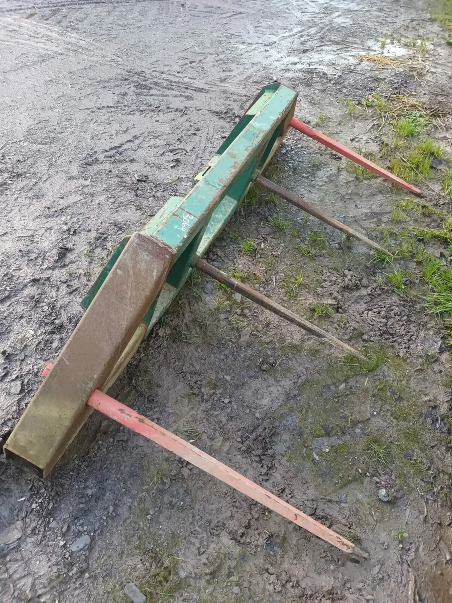 Jcb pallet forks, skidsteer bale spike + clearout - Image 2