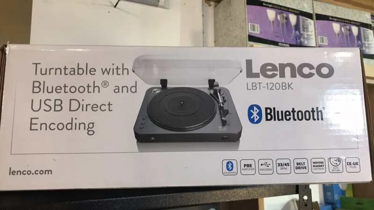 Bluetooth Turntable Record Player - Image 1