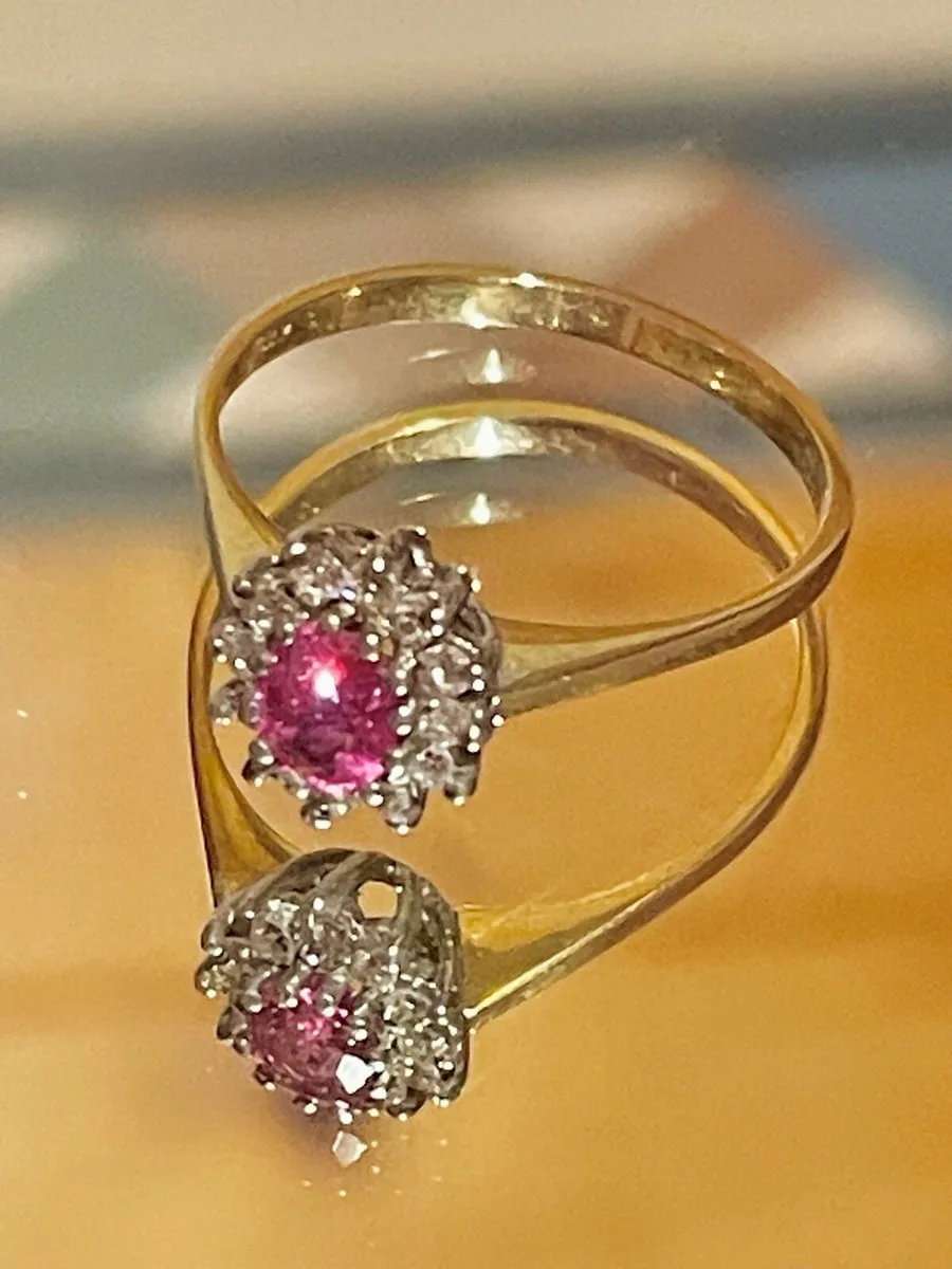 18 Carat Gold, Ruby and Diamond Ring - Image 1