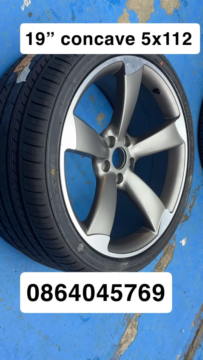 19” Ttrs concave alloy and tyres