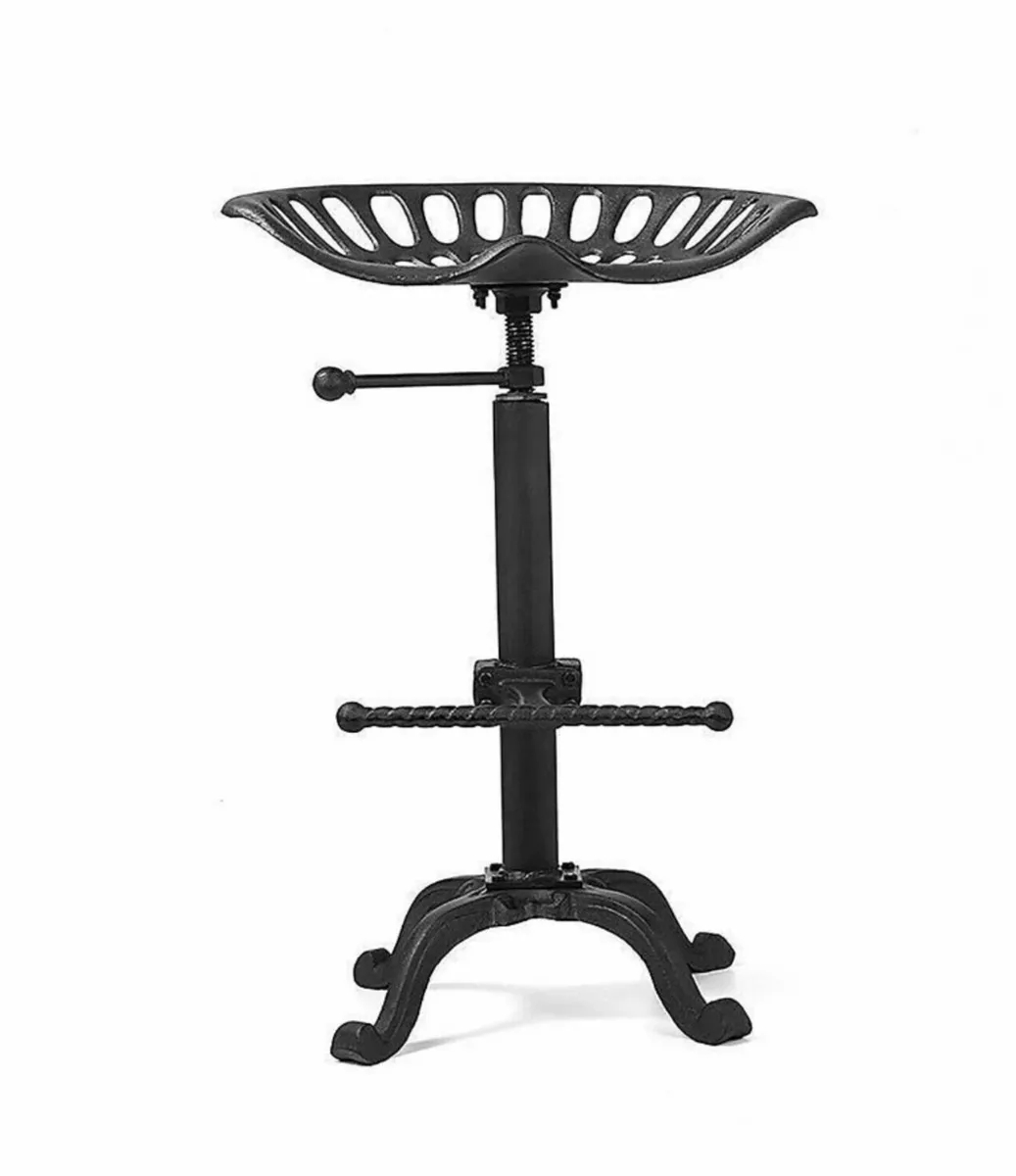 New Cast Iron Tractor Style Kitchen Bar Stool Seat - Image 2