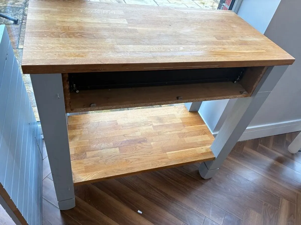 Kitchen Island Extension with Pastry Block/chopping board - Image 2