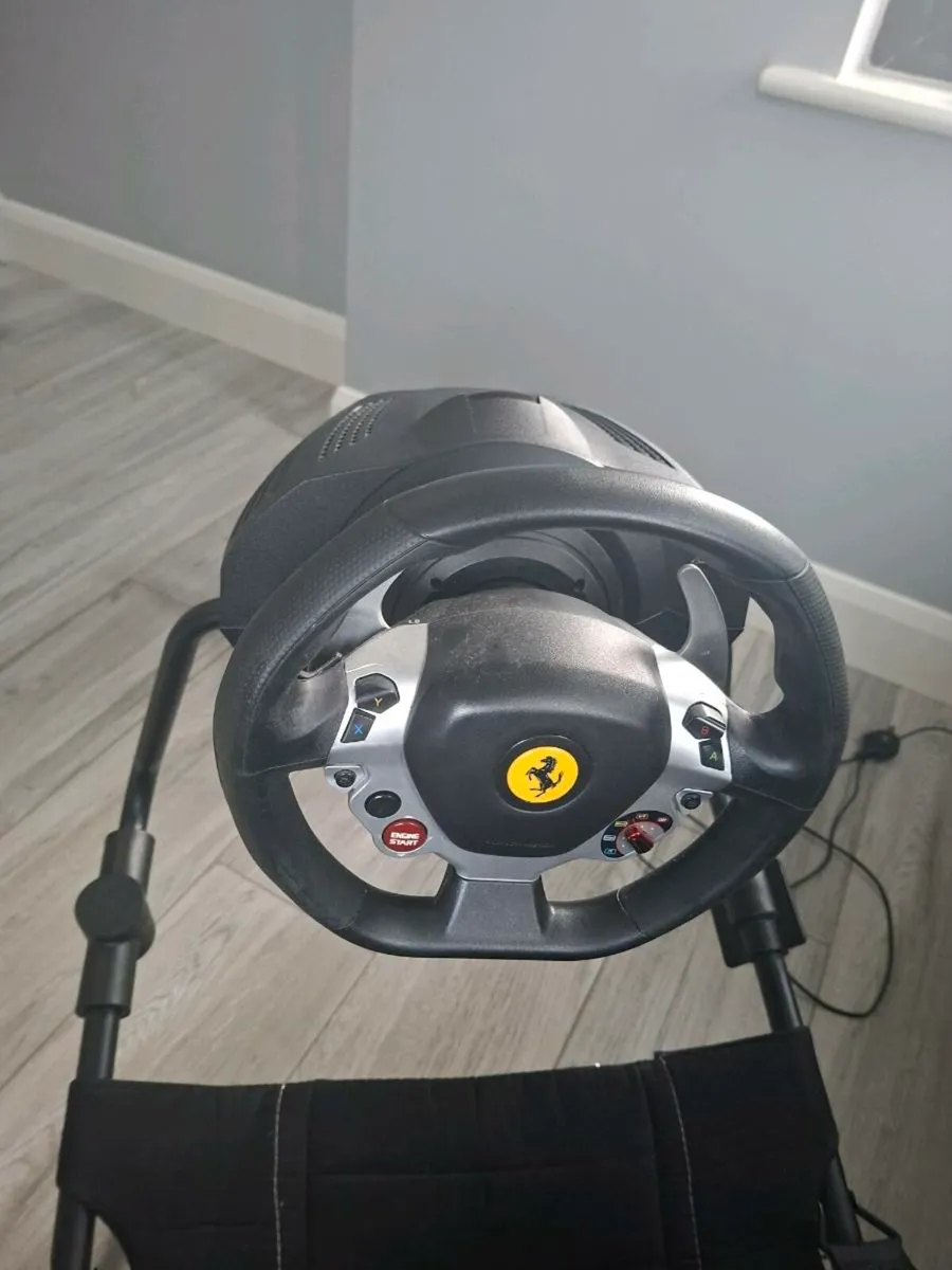 Thrustmaster ferrari steering wheel and seat - Image 1