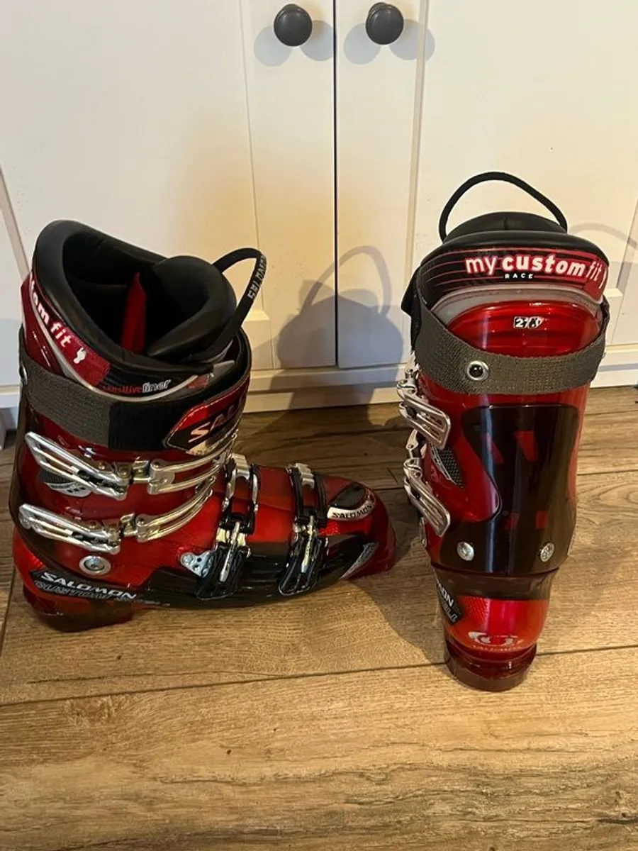 Salomon Falcon Custom Shell Pro ski boots, size 27.0 or UK 8.5-9 - Image 3