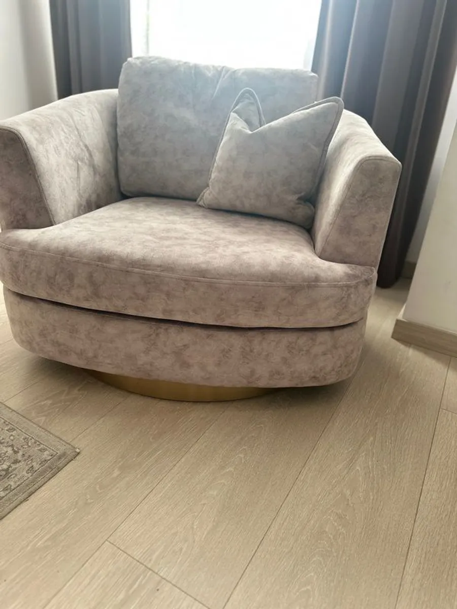Zola sofa and swivel chair - Image 2
