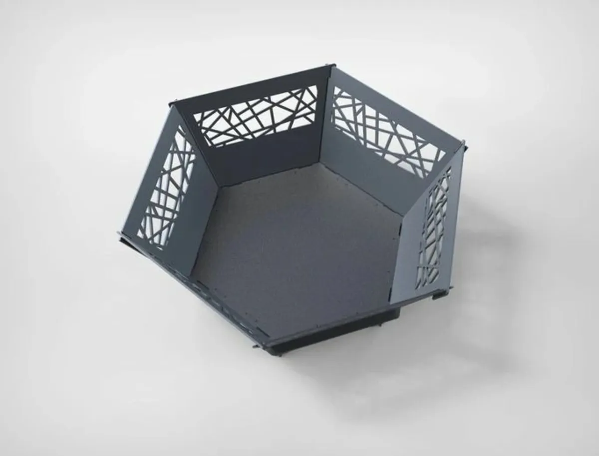 Fire Pit-Grill, Barbecu Collapsible with ornament - Image 2