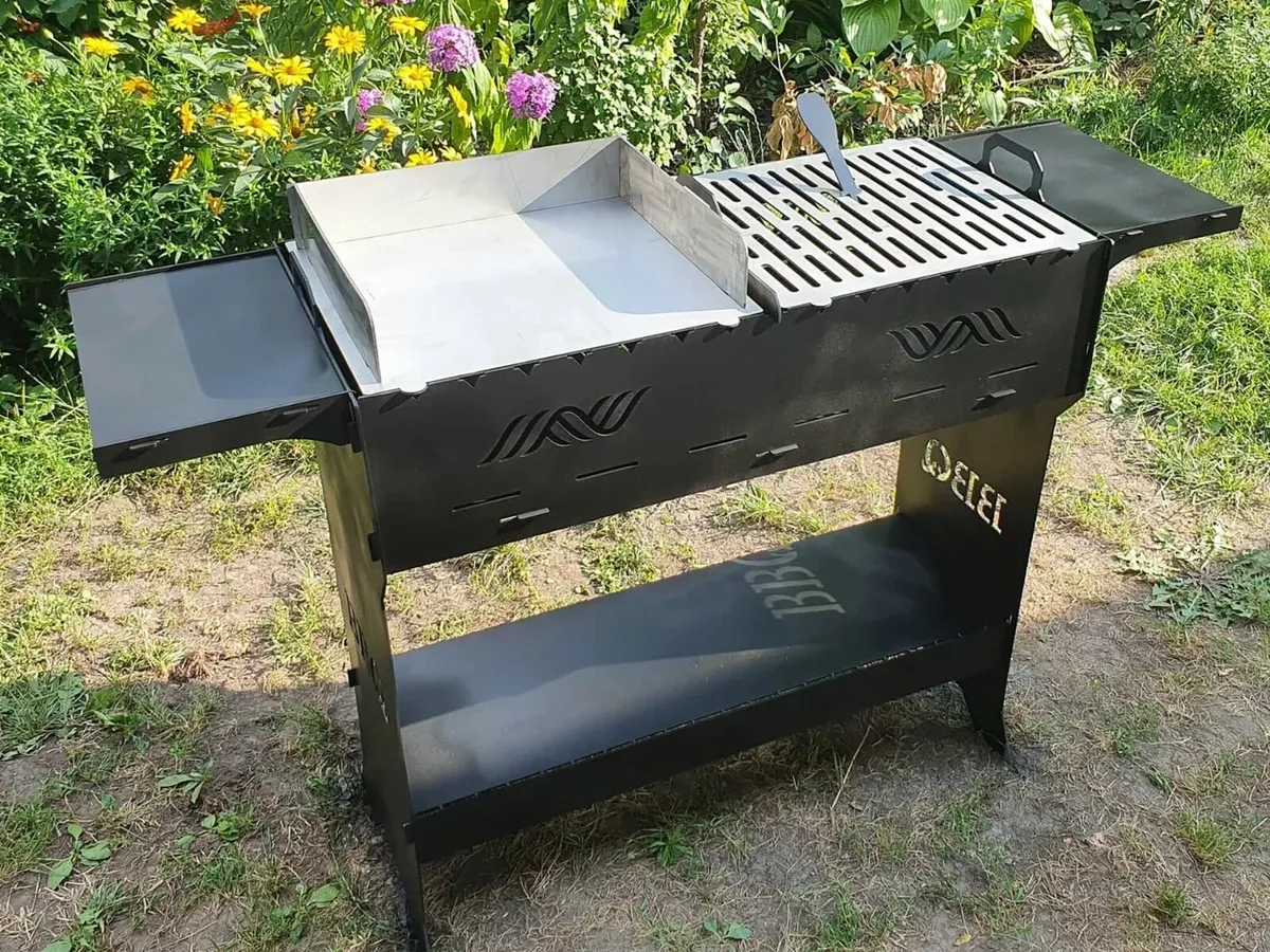 BBQ, Brazier, Fire Pit-Grill, Barbecue Collapsi - Image 1
