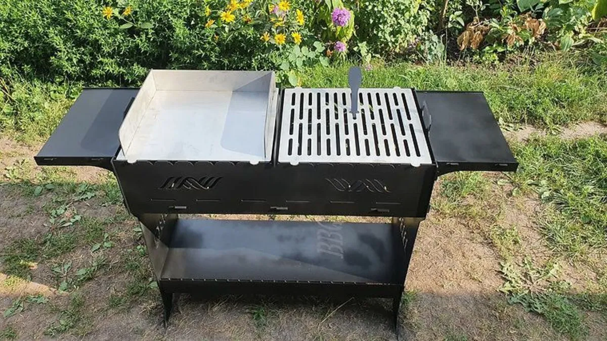 BBQ, Brazier, Fire Pit-Grill, Barbecue Collapsi - Image 3