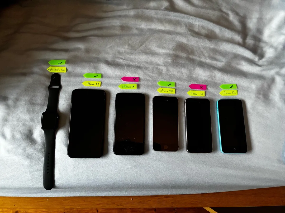 Collection of IPhones and Apple Watch - Image 2