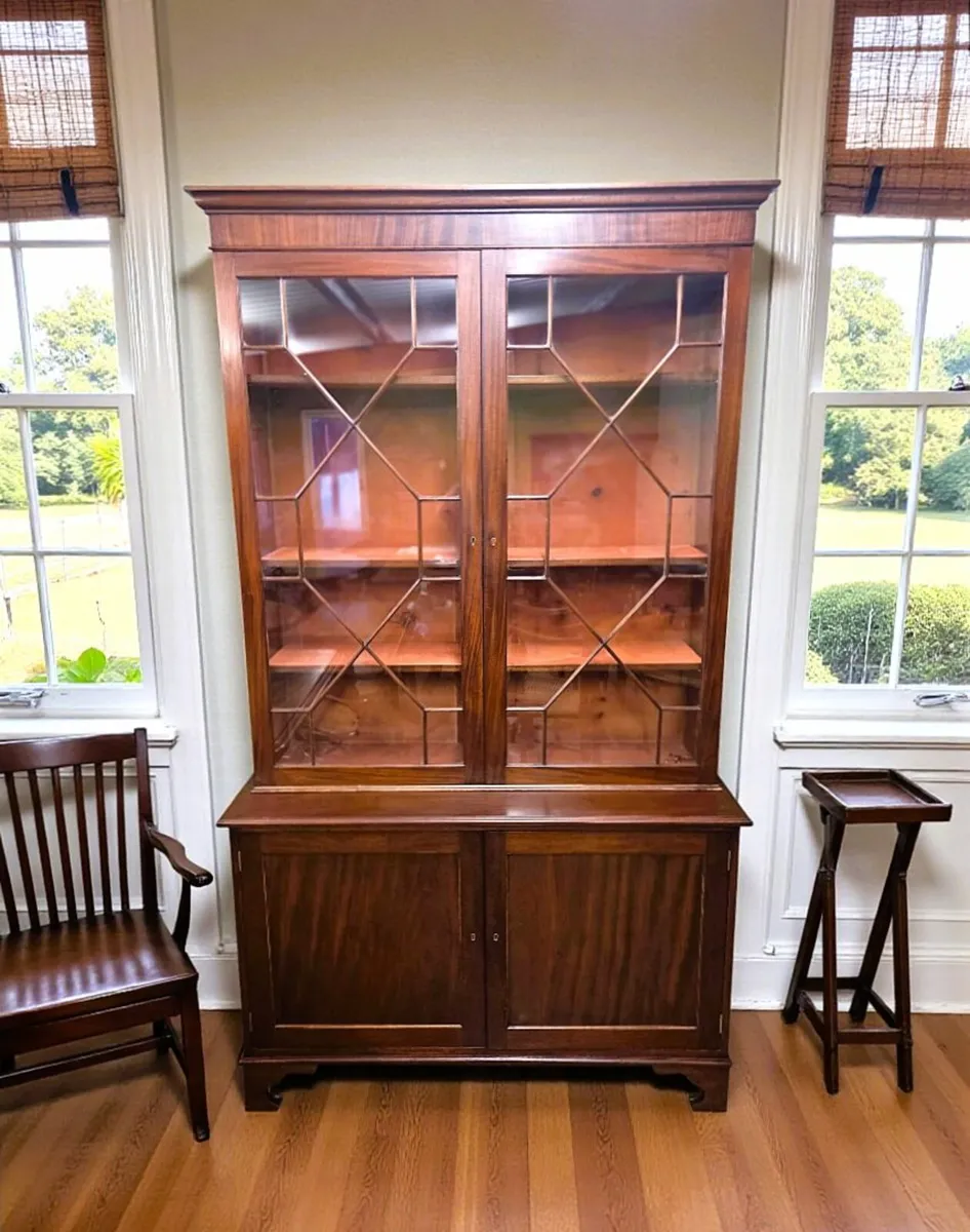 Georgian Mahogany Display Bookcase- Circa 1830